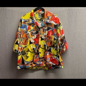 Bon HOMME button down shirt sleeve Golden oldies shirt/ extra large